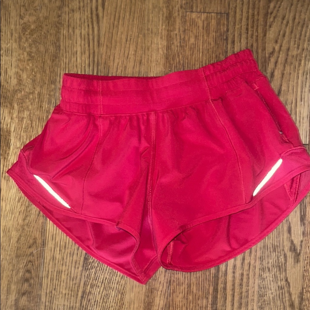 Lululemon Dark Red Hotty Hot Shorts 2.5” LR